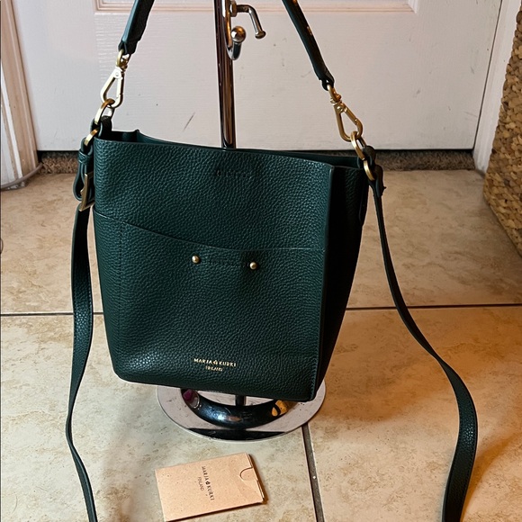 marja Handbags - 3136 Marja Kurki Dark Green Shoulder Bag